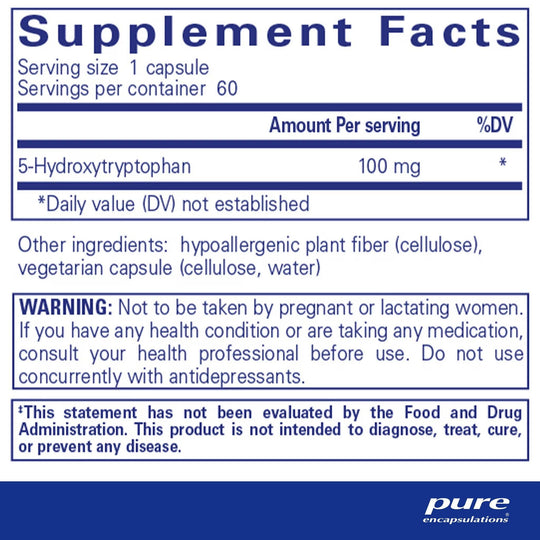 Pure Encapsulations - 5-HTP 100mg, 60 caps