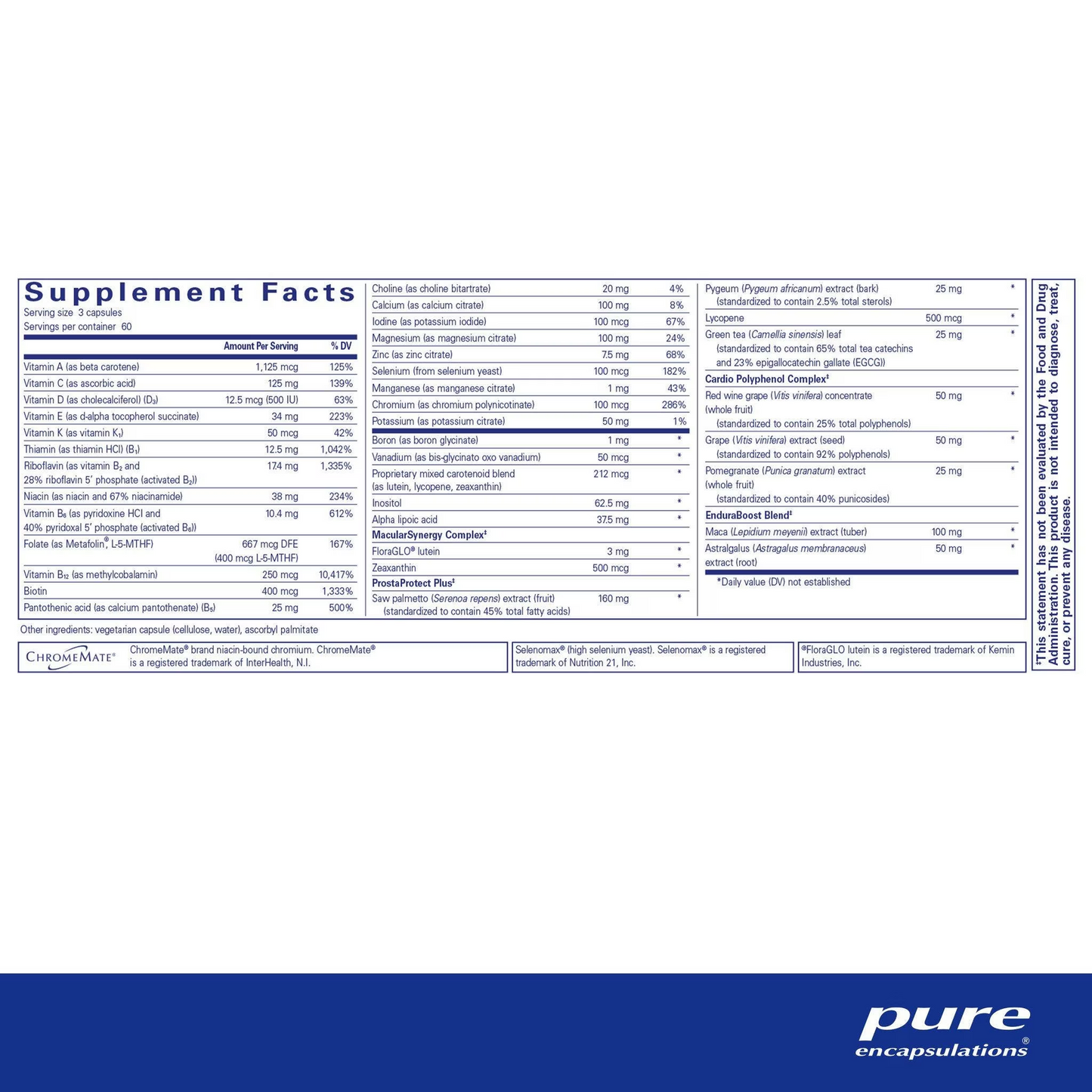 Pure Encapsulations - Men's Nutrients, 180 caps