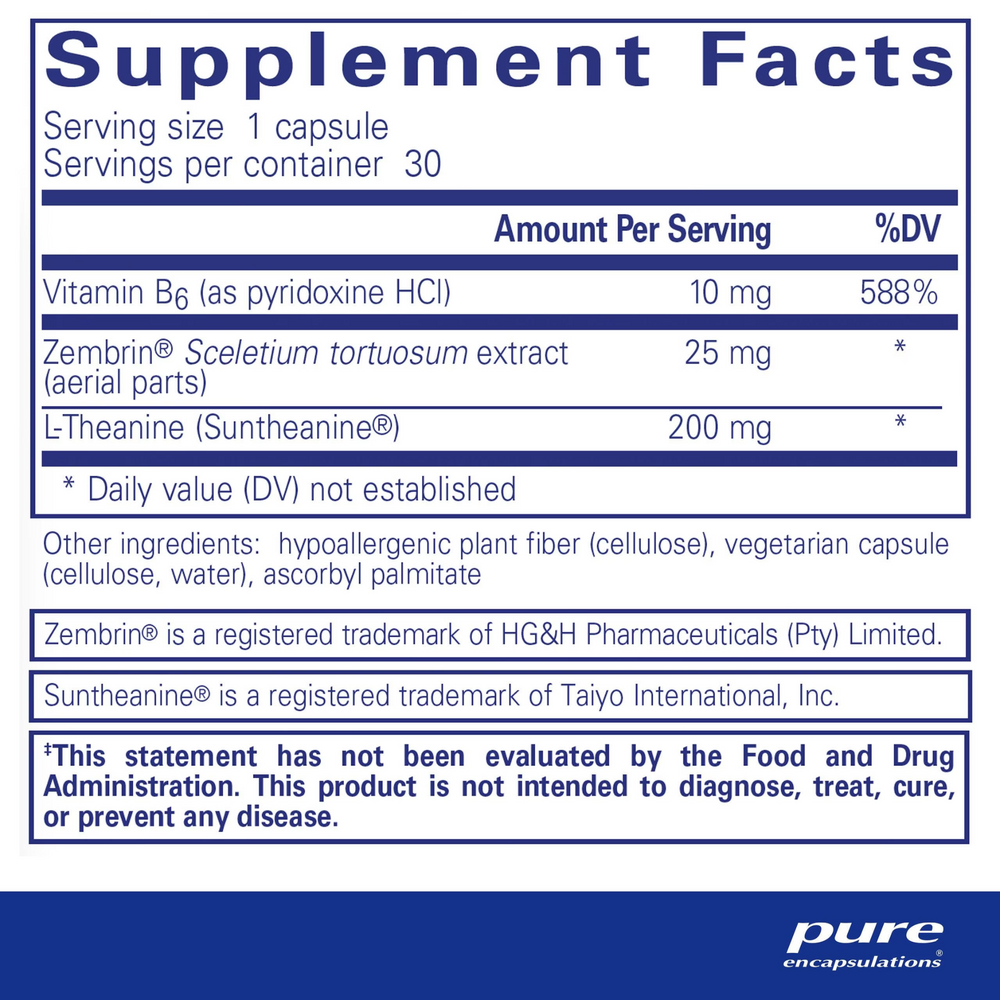 Pure Encapsulations - Rapid Calm, 30 caps
