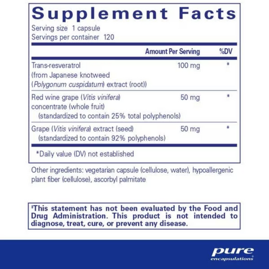Pure Encapsulations - Resveratrol EXTRA, 120 capsules