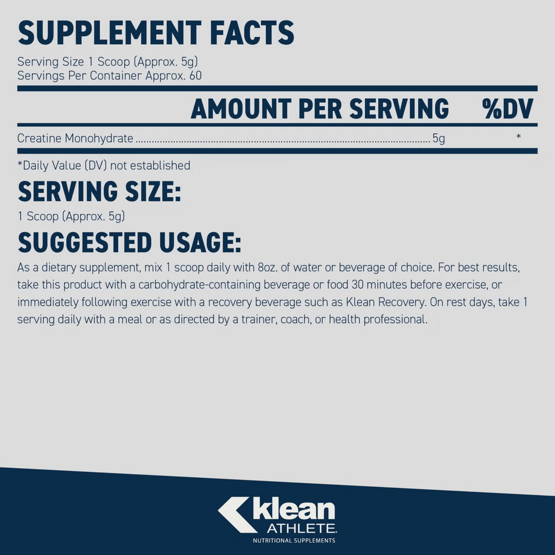 Klean Athlete - Klean Creatine Monohydrate - 315g