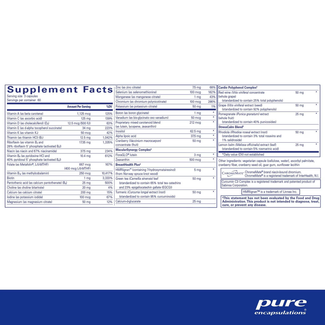 Pure Encapsulations - Women's Nutrients, 180 caps