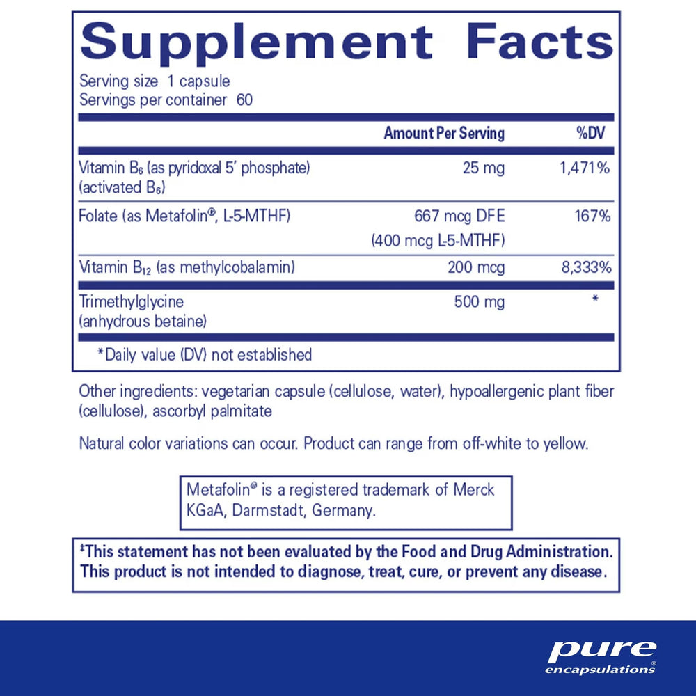 Pure Encapsulations - Homocysteine Factors, 60 caps