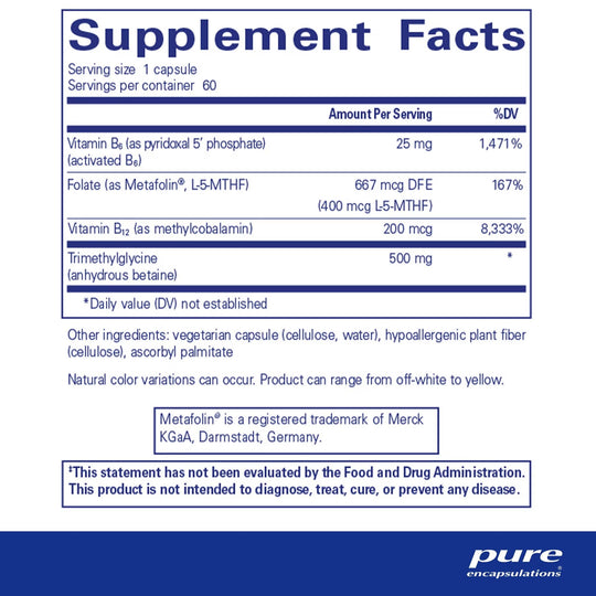 Pure Encapsulations - Homocysteine Factors, 60 caps