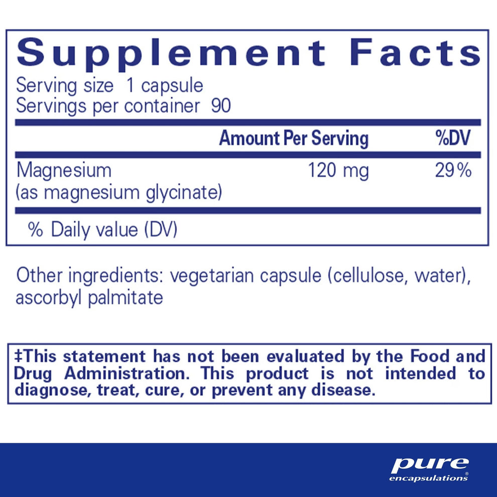 Pure Encapsulations Magnesium Glycinate Mygene Pure encapsulations magnesium glycinate mygene