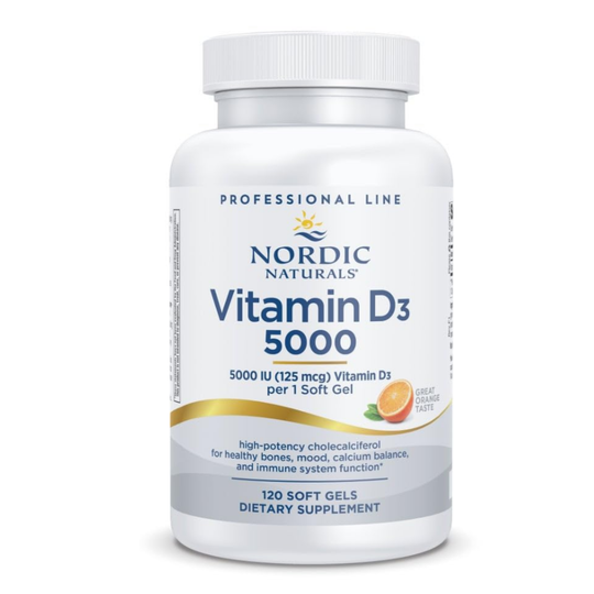 Nordic Naturals Vitamin D3 5000IU, 120 caps