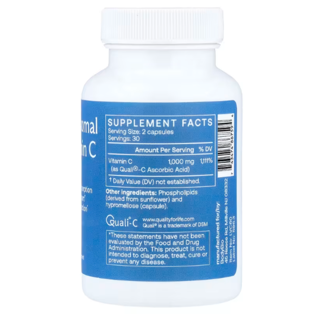 BodyBio - Liposomal Vitamin C, 60 caps
