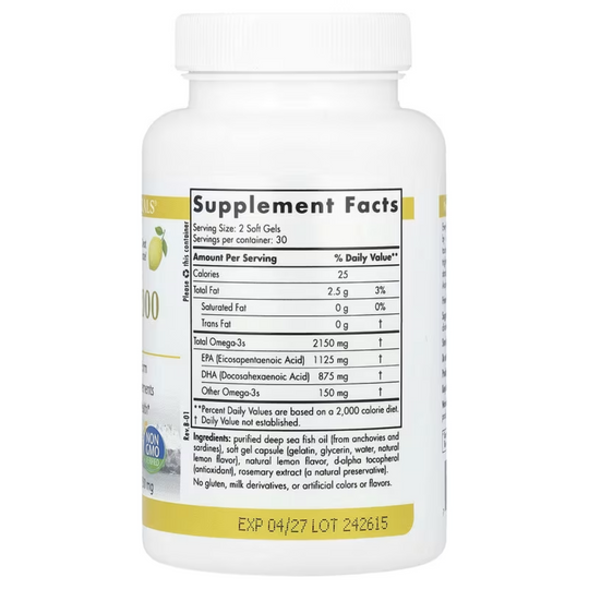 Nordic Naturals Pro-Omega 2000 - Fish Oil Supplement