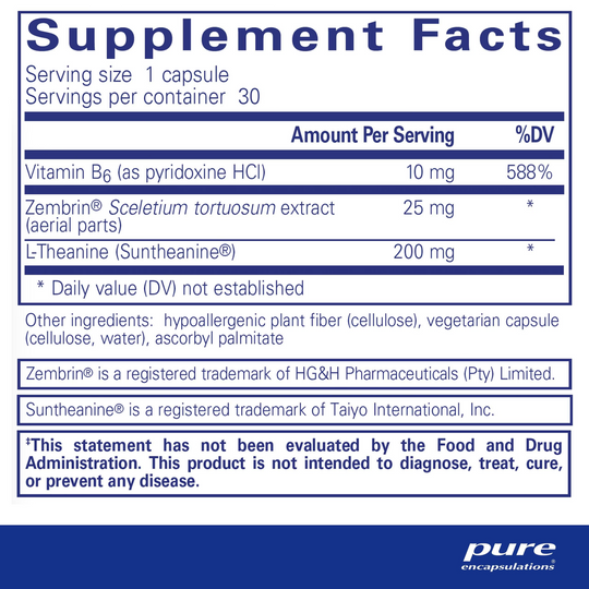 Pure Encapsulations - Rapid Calm, 30 caps