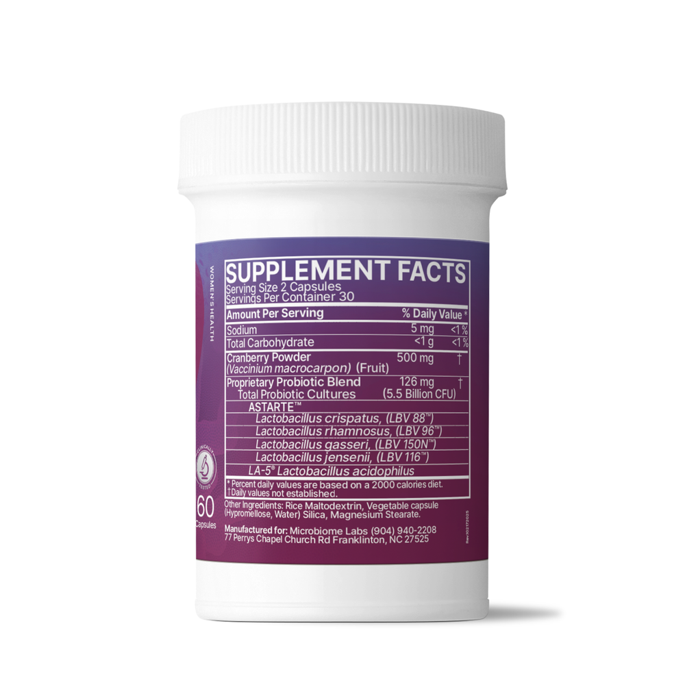 Vaginal Balance - 4 in 1 Women's Probiotic Supplement, 60 caps