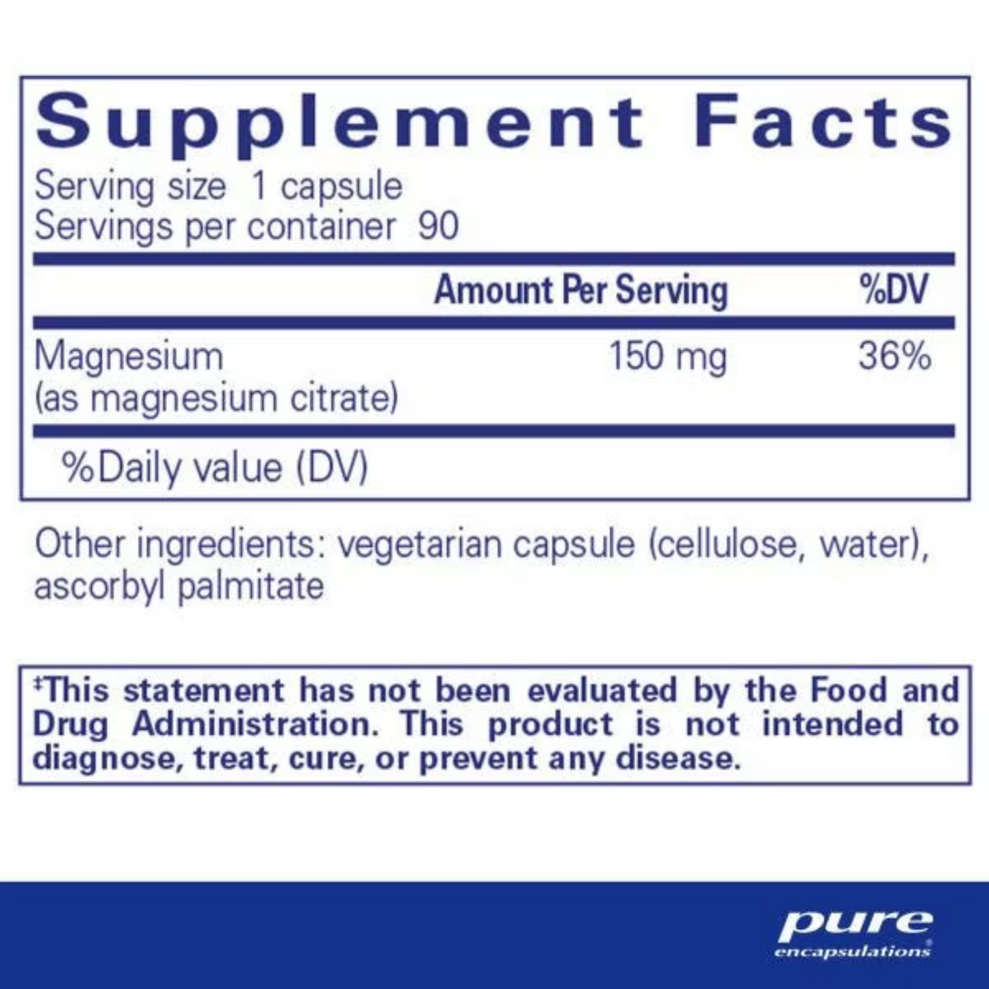 Pure Encapsulations - Magnesium Citrate