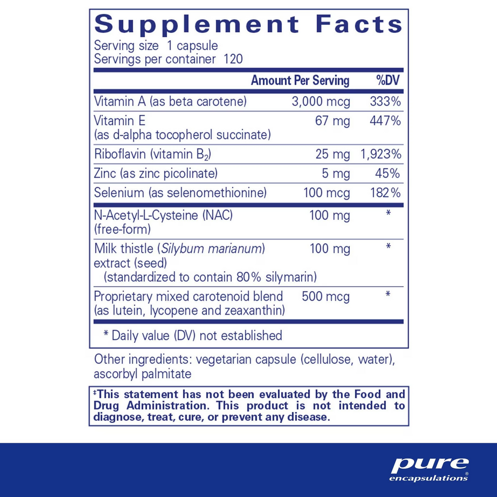 Pure Encapsulations - AntiOxidant Formula, 120 caps