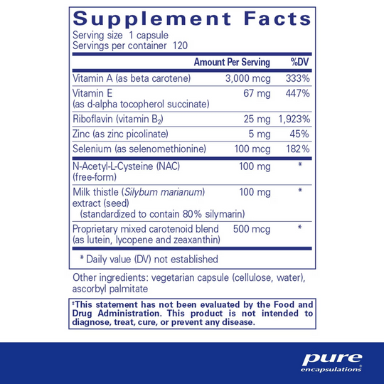 Pure Encapsulations - AntiOxidant Formula, 120 caps