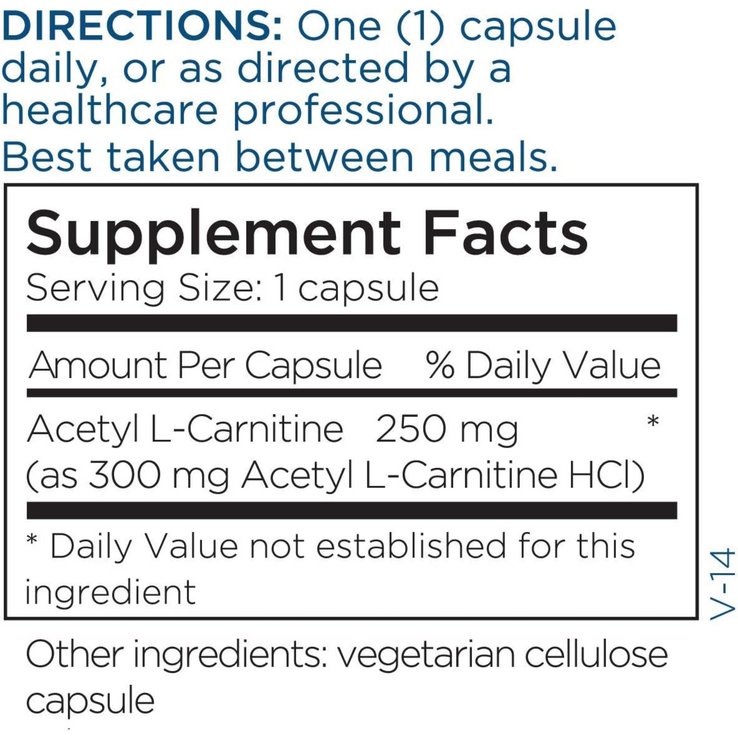 Metabolic Maintenance - Acetyl L-Carnitine, 60 caps