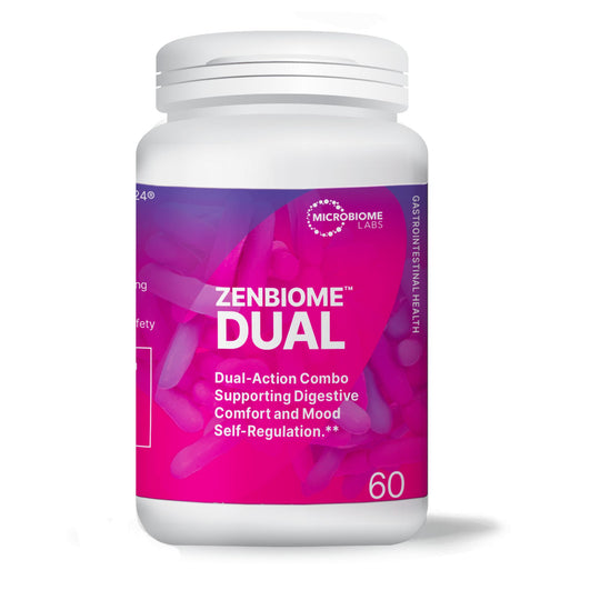 Zenbiome Dual, 60 caps  - Psychobiotic Supplement