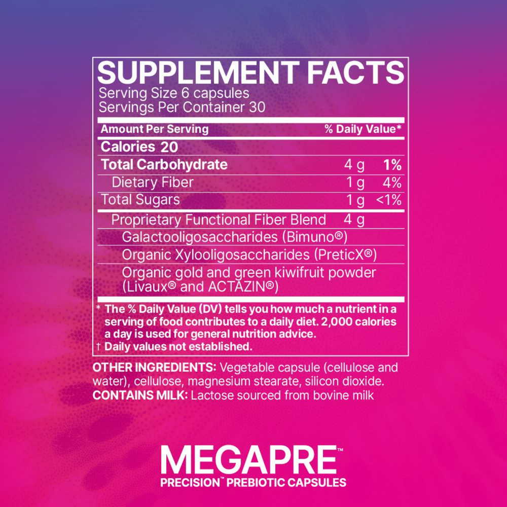 MegaPre, 180 caps  - Prebiotic Supplement