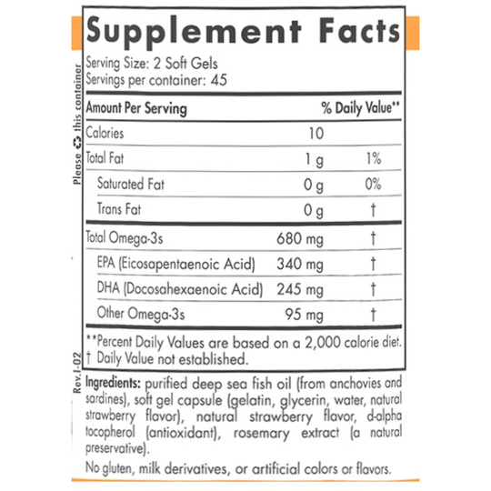 Nordic Naturals ProOmega Junior - Kid's Fish Oil Supplement Ages 5+