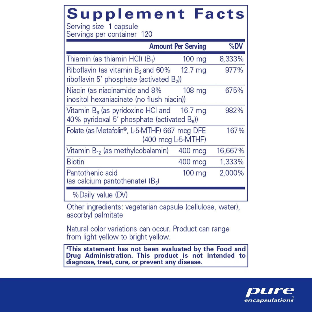 Pure Encapsulations - B-Complex Plus, 120 caps