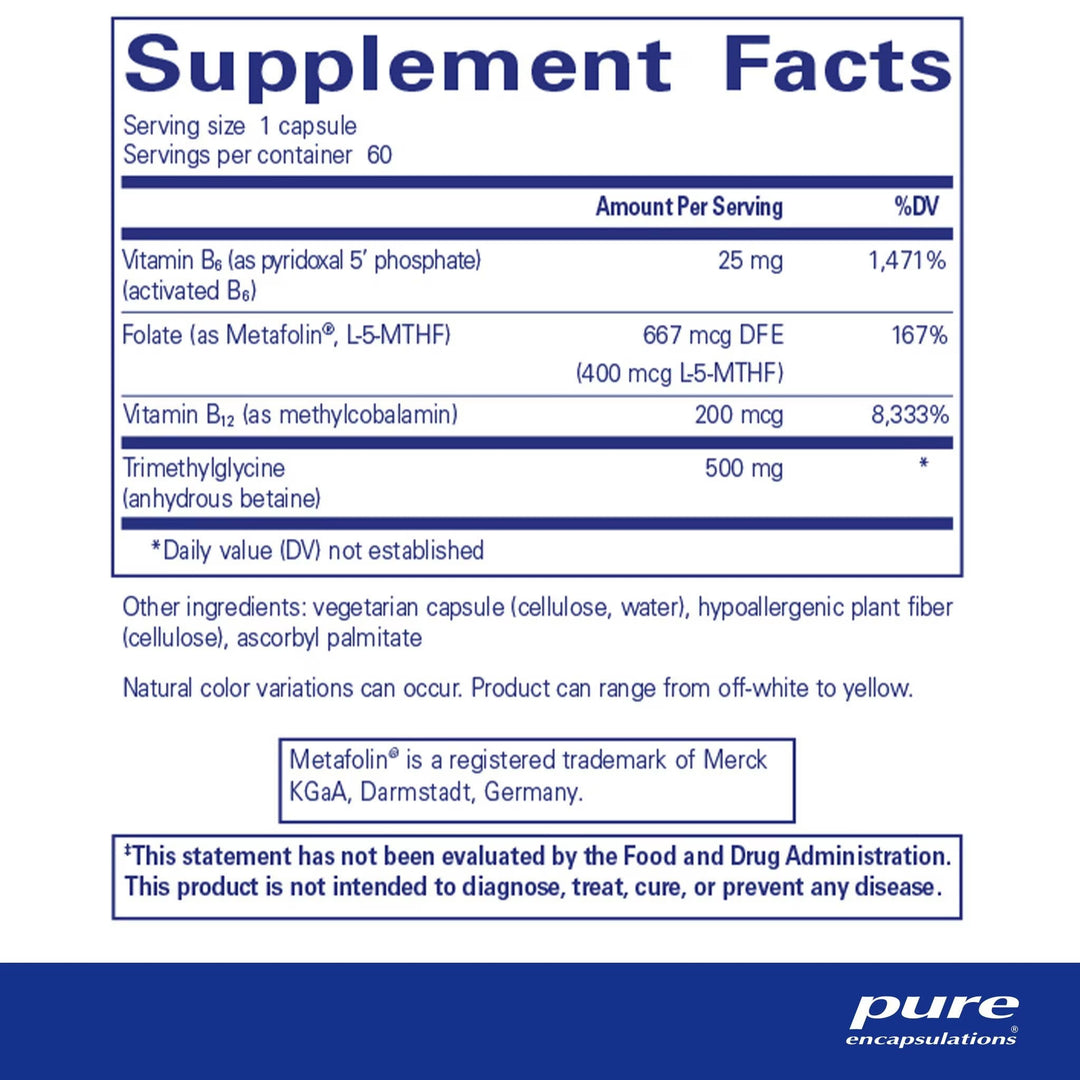 Pure Encapsulations - Homocysteine Factors, 60 caps