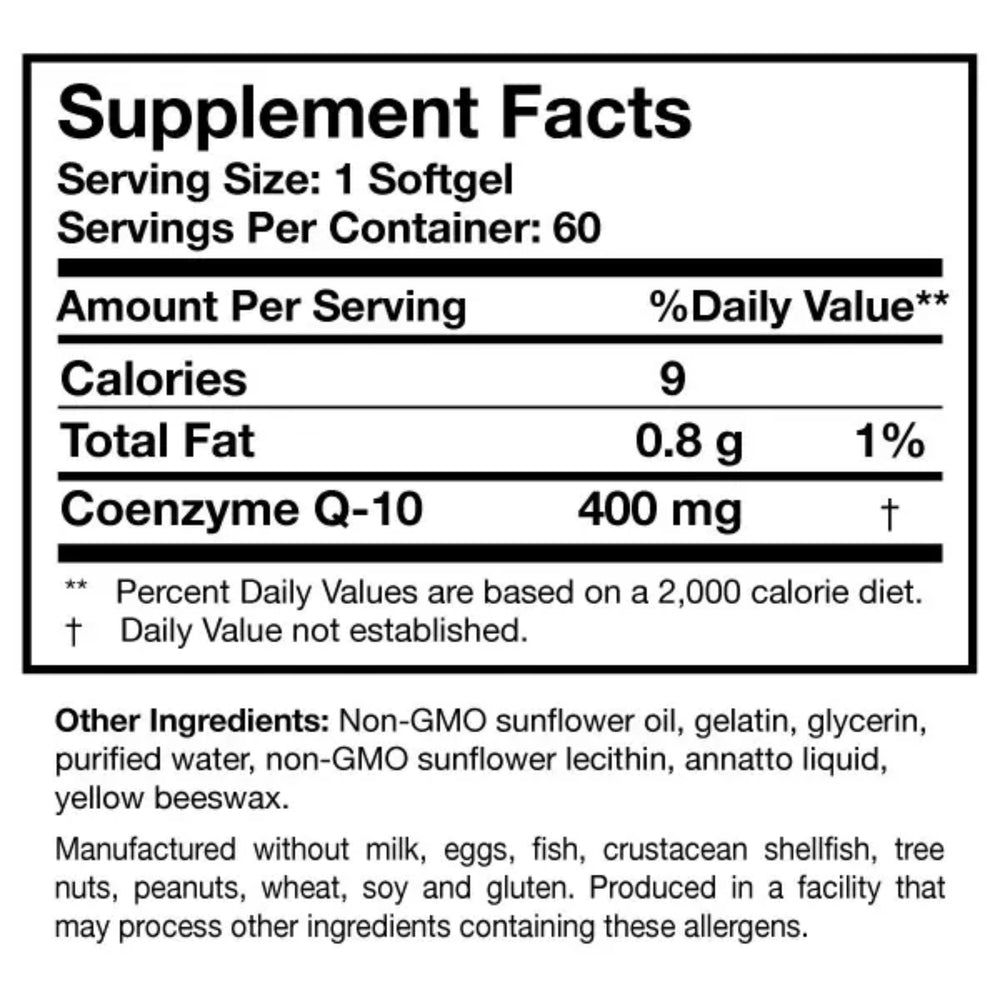 Researched Nutritionals - CoQ10 Power 400mg, 60 caps