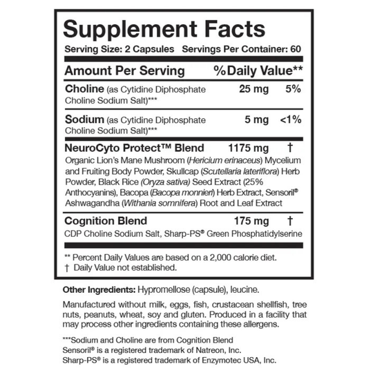 Researched Nutritionals - BDNF Essentials, 120 caps