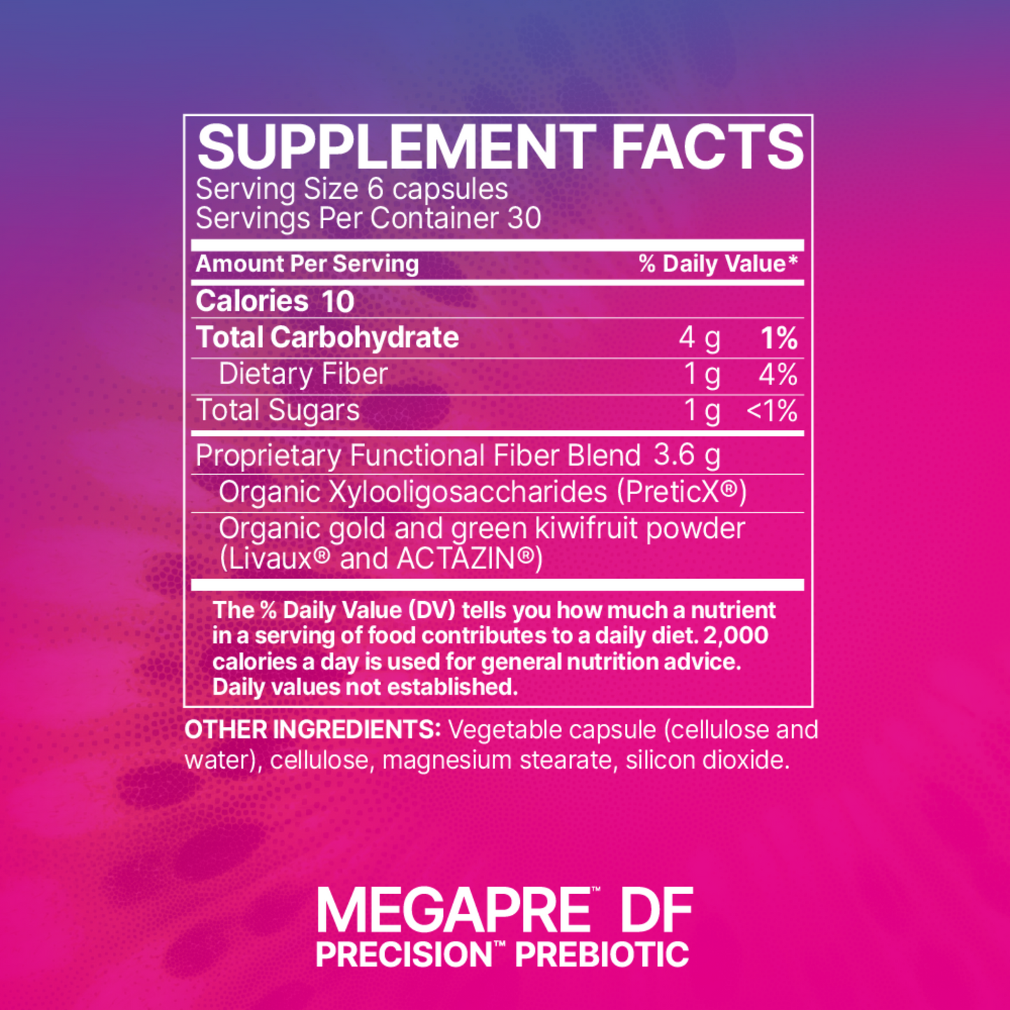 MegaPre, 180 caps  - Prebiotic Supplement