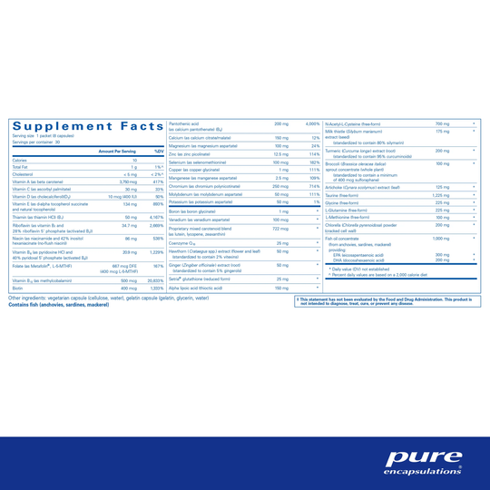Pure Encapsulations - Detox Pure Pack, 30 pack