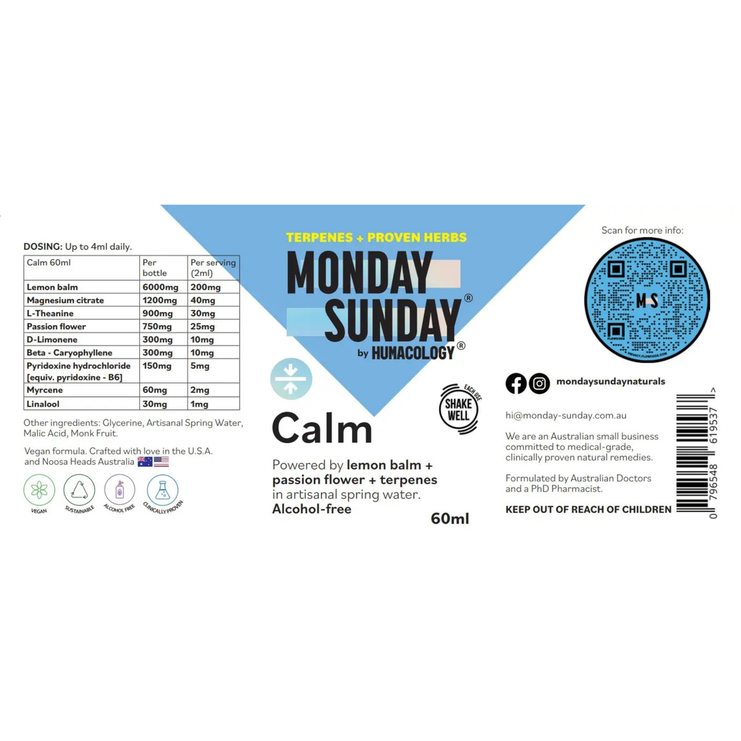 Monday Sunday - Calm Formula
