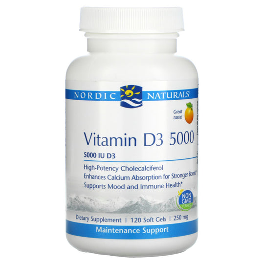 Nordic Naturals Vitamin D3 5000IU, 120 caps